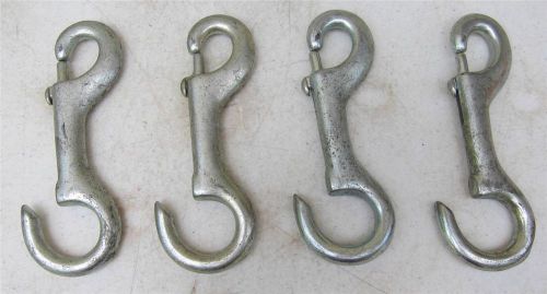Lot of 4 slide bolt spring snaps -item #4ggj9 - 9/16&#034; snap opening - 6&#034; length l for sale
