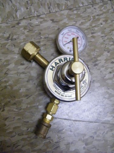 harris regulator, model 25-100c gas argon helium gauge oxygen lab