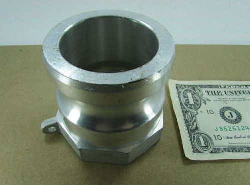 Camlock a-200 aluminum pump hose coupling adapters 2&#034; npt x 2&#034; camlok nipples for sale