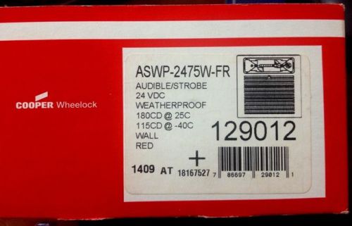 COOPER WHEELOCK ASWP-2475W-FR AUDIBLE STROBE