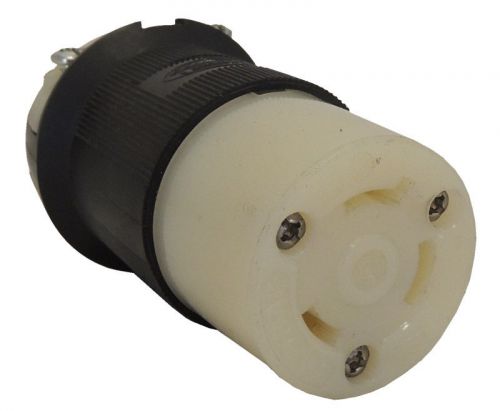 Leviton 2633 twist-lock 30a 277v connector 2p3w nema 3-hp l7-30r / warranty for sale