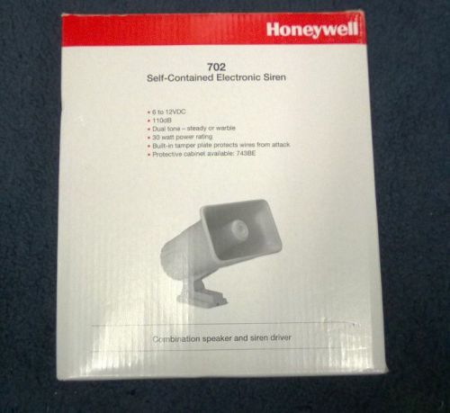 Honeywell Ademco 702  Self-Contained Electric Security Siren  6-12VDC