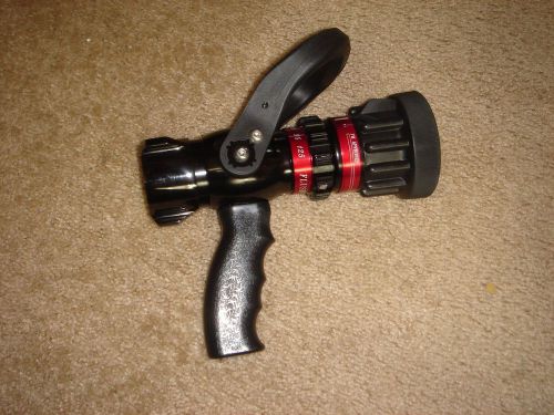 Moon 512P-1524 Aluminum Fire Hose Nozzle, Pistol-Grip, 30 to 125 gpm, 1-1/2&#034; NH