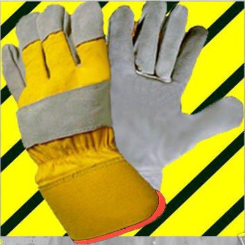 Men Premium Driver Work Cowhide Leather Chore Duty 2 Pairs GET Winter