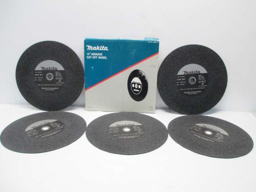 New makita 724603-3 14-inch cut-off wheels 5-pack 14x1/8x1in d409431 for sale