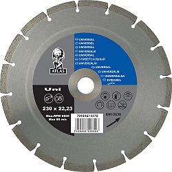 Atlas Diamond Blade Universal 230 x 7 x 2.5 x 22.23mm Brand New Fast Delivery