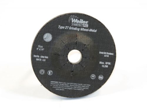 1 lot of 35 - Weiler 4&#034; x 1/4&#034; x 5/8&#034; type 27 grinding wheel pt# 56473 (#1315)