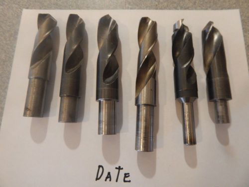 Reduced Shank Twistv Drill Bits lot of 6 pcs