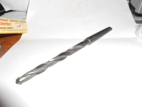 3/8&#034;  Taper Shank  HSS Drill  #1 Taper Shank