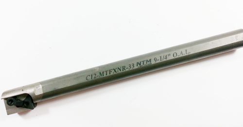 3/4&#034; NTM   C12-MTFXNR-33 Solid Carbide Boring Bar  9-1/4&#034;-OAL (M385)