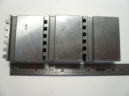 SET 3 PCS LATHE CHUCK JAWS.