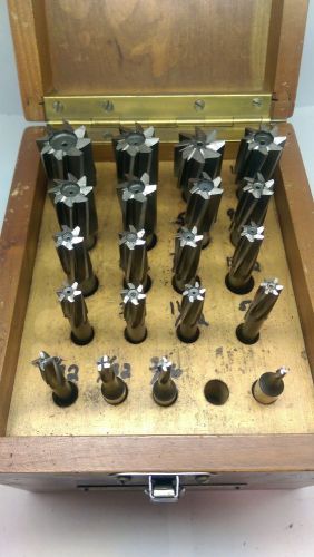 Weldon Jig Borer Reamer 20 Piece Set Sizes 1/8&#034; to 1&#034;