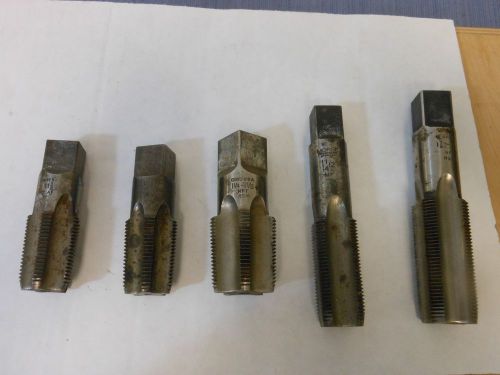 LOT OF 5 TAPER TAPS  METAL TAPS