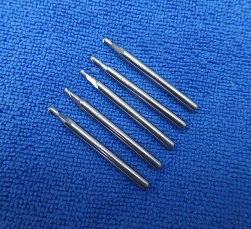 10 pcs Ball Nose Carbide Endmill two flutes spiral CNC Router Bits 1/8&#034; 2.2x3mm