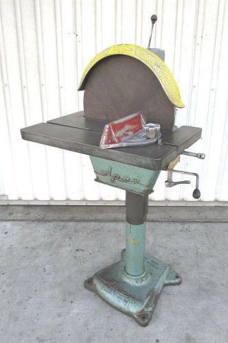 NICE! RANKIN BROTHERS APEX 16&#034; HEAVY DUTY PEDESTAL DISC GRINDER / SANDER - #16-S