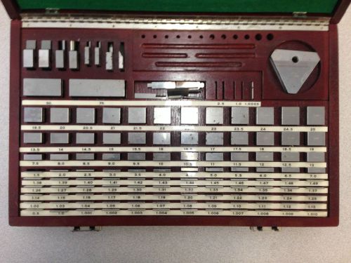 Pratt and Whitney Hoke Metric gauge block set