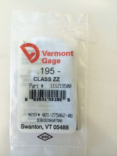 Vermont Gage 195- Class ZZ