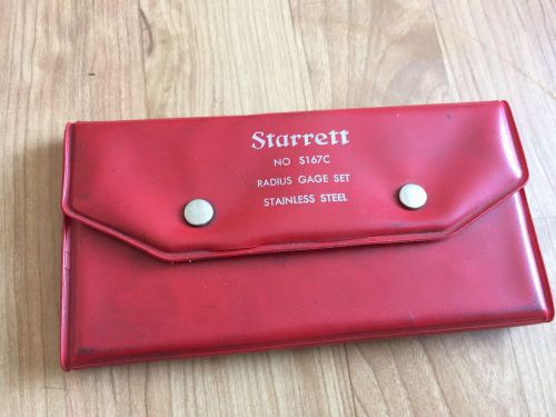 Starrett Radius Gage Set s167c