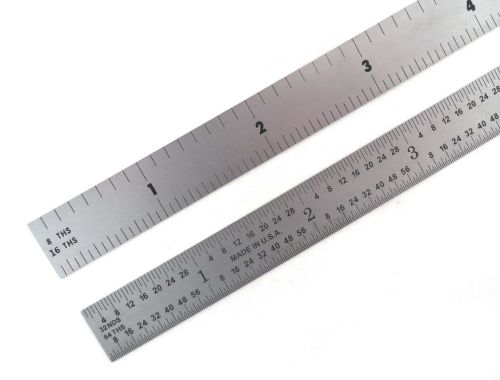 Blem Cosmetic Second PEC 24&#034; Flexible Satin 4R machinist ruler 8/16/32/64ths