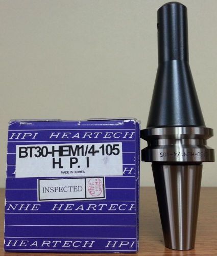 HPI Pioneer BT30 1/4&#034; End Mill Holder 4.13&#034; Coolant Thru **NEW**