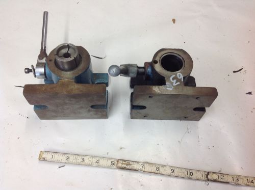 (2) 5C Collet Chuck Fixture H/V , 1 Missing Retainer Ring.  LOOK PHOTOS