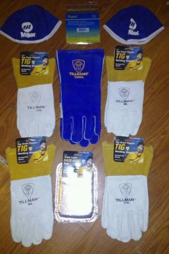 Tig welders mig welders  value pack . gloves, lenses, beanies,and hand protector