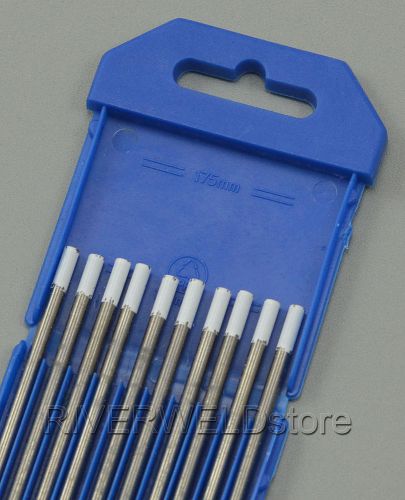 0.8% zirconiated wz8 white tig welding tungsten electrode 1/8&#034;*6&#034;(3.2x150mm)10pk for sale