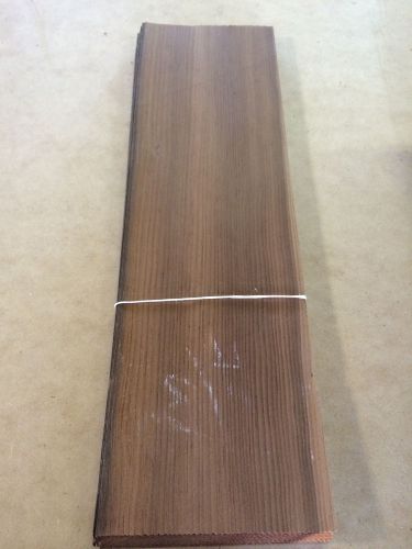 Wood veneer fumed larch 7x24 22pcs total raw veneer  &#034;exotic&#034; fla2 10-24 for sale