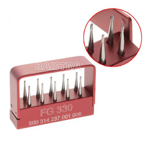 Dental SBT Tungsten Steel Burs FG330 For High Speed Handpiece 10Pc/Box