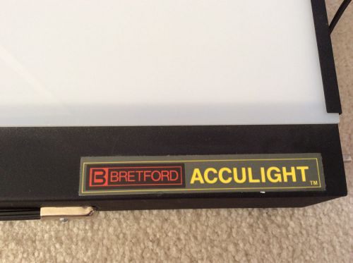 Bretford Acculight portable light box &amp; cover medical dental X-ray slides art