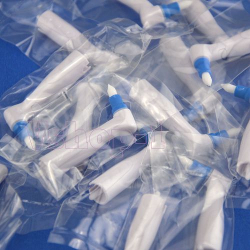 50 pcs dental white bowl polishing polisher prophy brush tapered type v-1 for sale