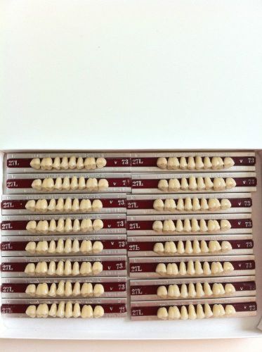 Dentsply New Hue Dentist Dental Lab Porcelain Denture Teeth   27L  U  73