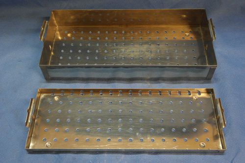 Lot of 2 Pelton &amp; Crane Dental Autoclave Sterilizer Tray OCR Omni Clave