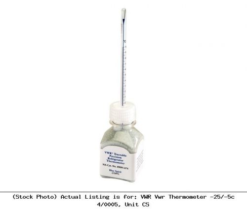 VWR Vwr Thermometer -25/-5c 4/0005, Unit CS Labware