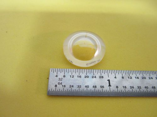 OPTICAL CONVEX CONCAVE LENS [very concave chipped edge] LASER OPTICS BIN#D9-12-A