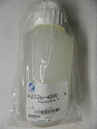 NEW Nalgene 4 L Heavy-Duty Vacuum Bottle W/ Cap 2126-4000