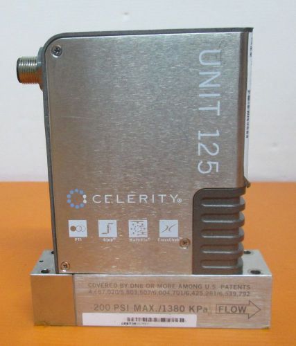 Celerity unit 125 200psi max/ 1380kpa a8073076327 02 20sccm 800-668-2004 rev002 for sale