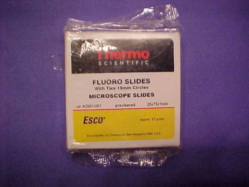 New Thermo Scientific Microscope Slides Fluoro Slides 25x75x1mm