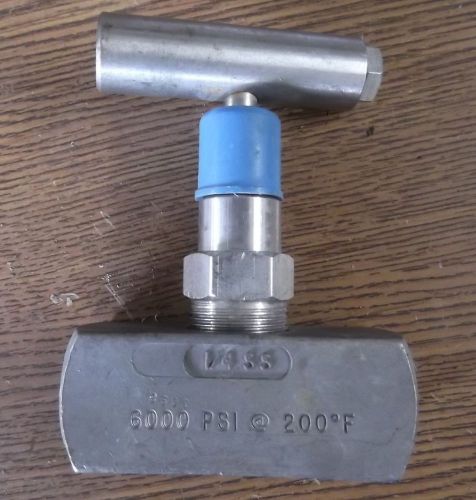 KF INDUSTRIES NEEDLE VALVE 1/4&#034; SS