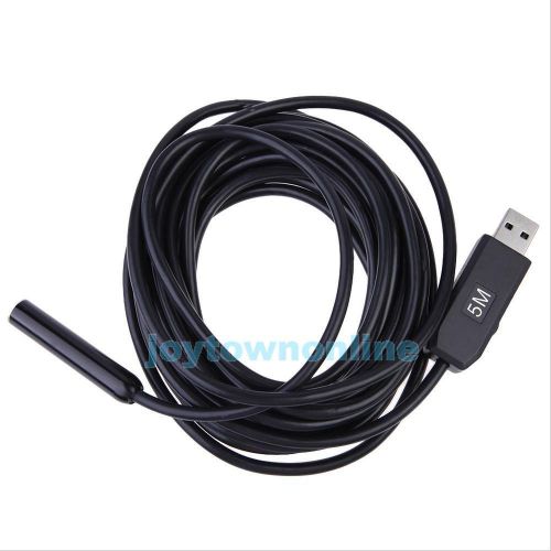 4 led usb 5m waterproof borescope endoscope inspection snake tube camera  #jt1 for sale