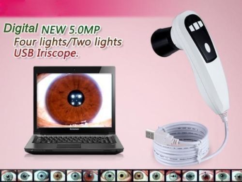 2014 new 5.0mp 4/2 led iris iridology iridoscope iriscope camera+ pro software for sale