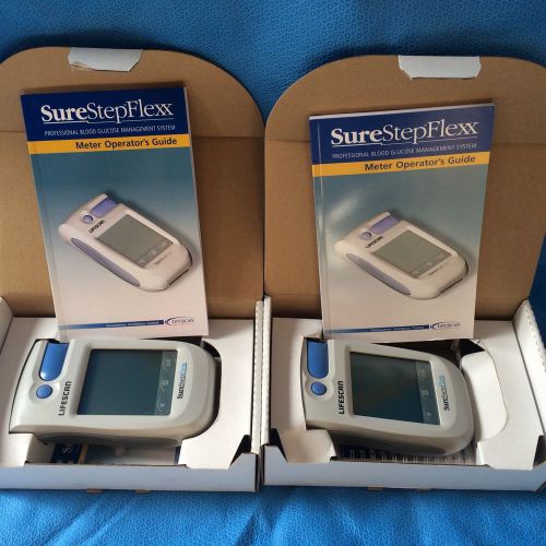 LifeScan SureStep Flexx Blood Glucose METER GlucoMeter SET OF 2! *NEW*