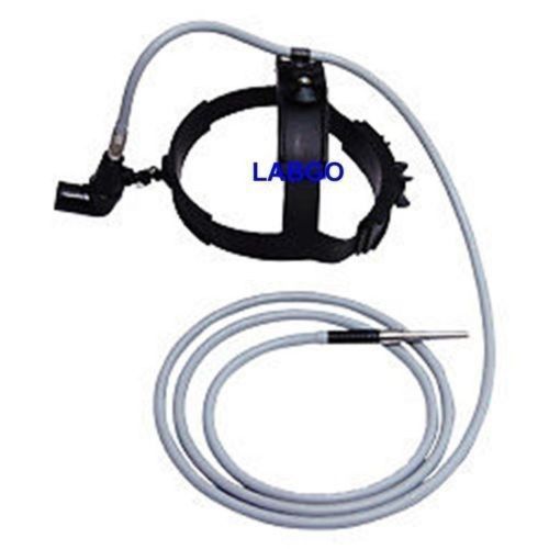 Ent headlight with fiber optic cable surgical labgo for sale