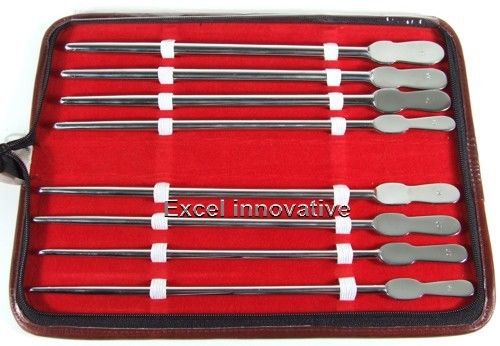 Dittel Urethral Sounds 8/Set Surgical Instruments