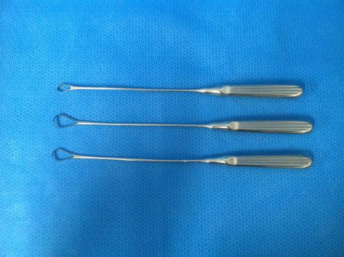 Codman Lot of 3 Sims Uterine Curettes