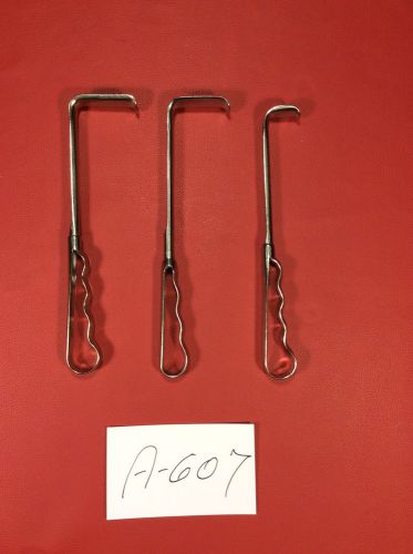 Rectal Retractors Lot Of 3 Weck Jarit V. Mueller Surgical       A607