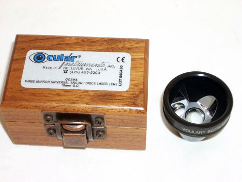 Ocular 3 Mirror Argon/Diode Laser Gonio Lens