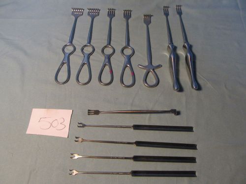 V.Mueller Assorted Surgical Retractors Set (Lot of-12 )