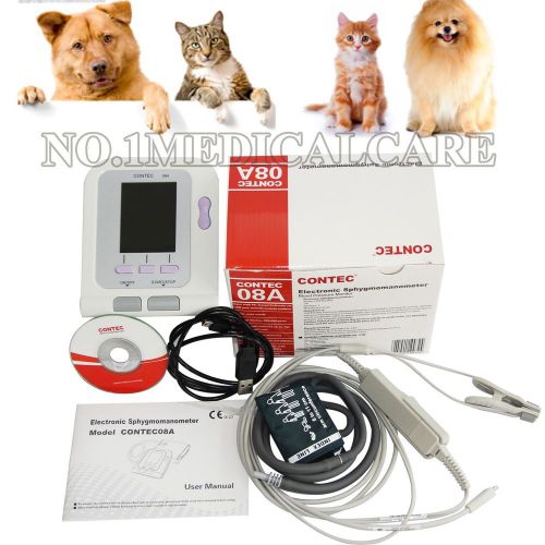 New ,CONTEC08A Digital Blood Pressure Monitor for VET use,NIBP+cuff+SW+ PROBE