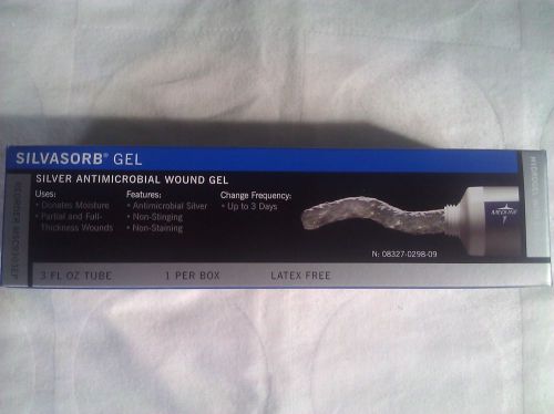 Medline SilvaSorb Gel Wound Dressing, 3 oz tube, MSC9303EP exp.05/2016